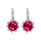 Fashion Round Crystal Diamond Sunflower Stud Earrings Classic Zircon Temperament Earrings Earrings