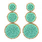 E7118 Earrings Popular Street Shots Fashion Earrings Ethnic Creative Handmade Beads Geometric Earrings