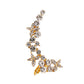 Earrings Temperament Diamond Butterfly Flower Single Crystal Ear Clip Hipster Catwalk Night Stud Earrings