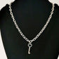 Punk lock key accessories pendant rock hip-hop trend pendant lock jewelry key lock double layer necklace