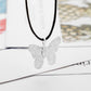 Creative Personality Necklace Painted Butterfly Plating Leaf Jewelry