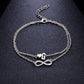 Heart 26 Letter Alloy Anklet Fashion Ladies Anklet Bracelet Multi-set Decoration