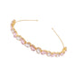 F1846 Glass brick fine-edged hair accessories temperament elegant hairpin head hoop trendy simple creative hair hoop
