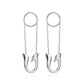 Fashion Earrings Creative Simple Versatile Pin Earrings Female Cold Personality Exaggerated Paper Clip Earrings
