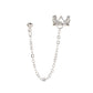 Long non-pierced earrings crown U-shaped ear clip hollow love retro earrings non-mainstream earrings