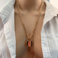 Dongdaemun same style lock necklace for men and women exaggerated INS gold lock necklace for women