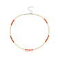 Jewelry fashion hand-threaded short rice bead necklace female bohemian colorful necklace necklace