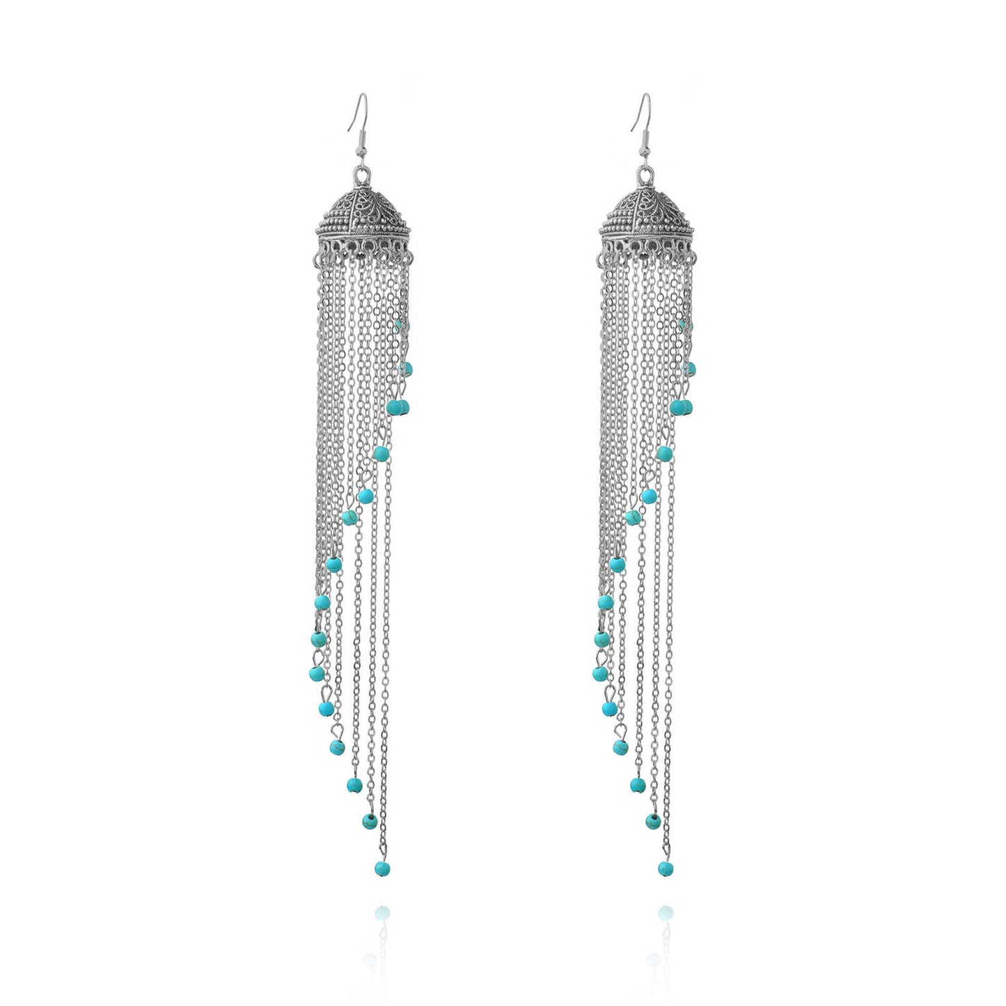 Fashion Earrings Exquisite Alloy Turquoise Boutique Female Jewelry Ladies Personality Earrings