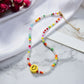 Jewelry female worker threading rice beads smiley face necklace super fairy fashion short necklace clavicle chain