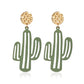 Popular Earrings Temperament Net Red Cute Cactus Earrings Harajuku Personality Exaggerated Cartoon Earrings Female
