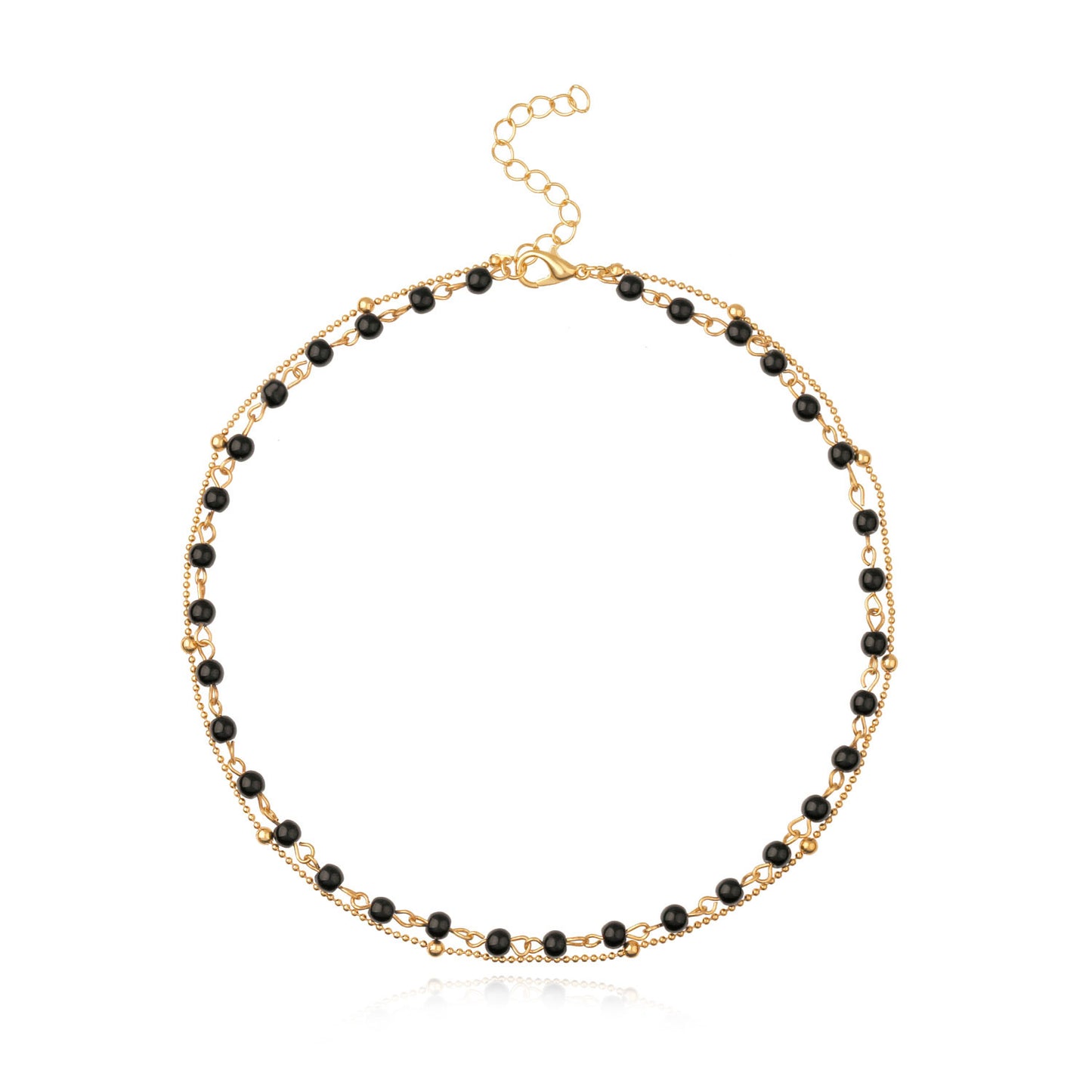 Ladies Simple Bead Accessory Clavicle Chain Necklace