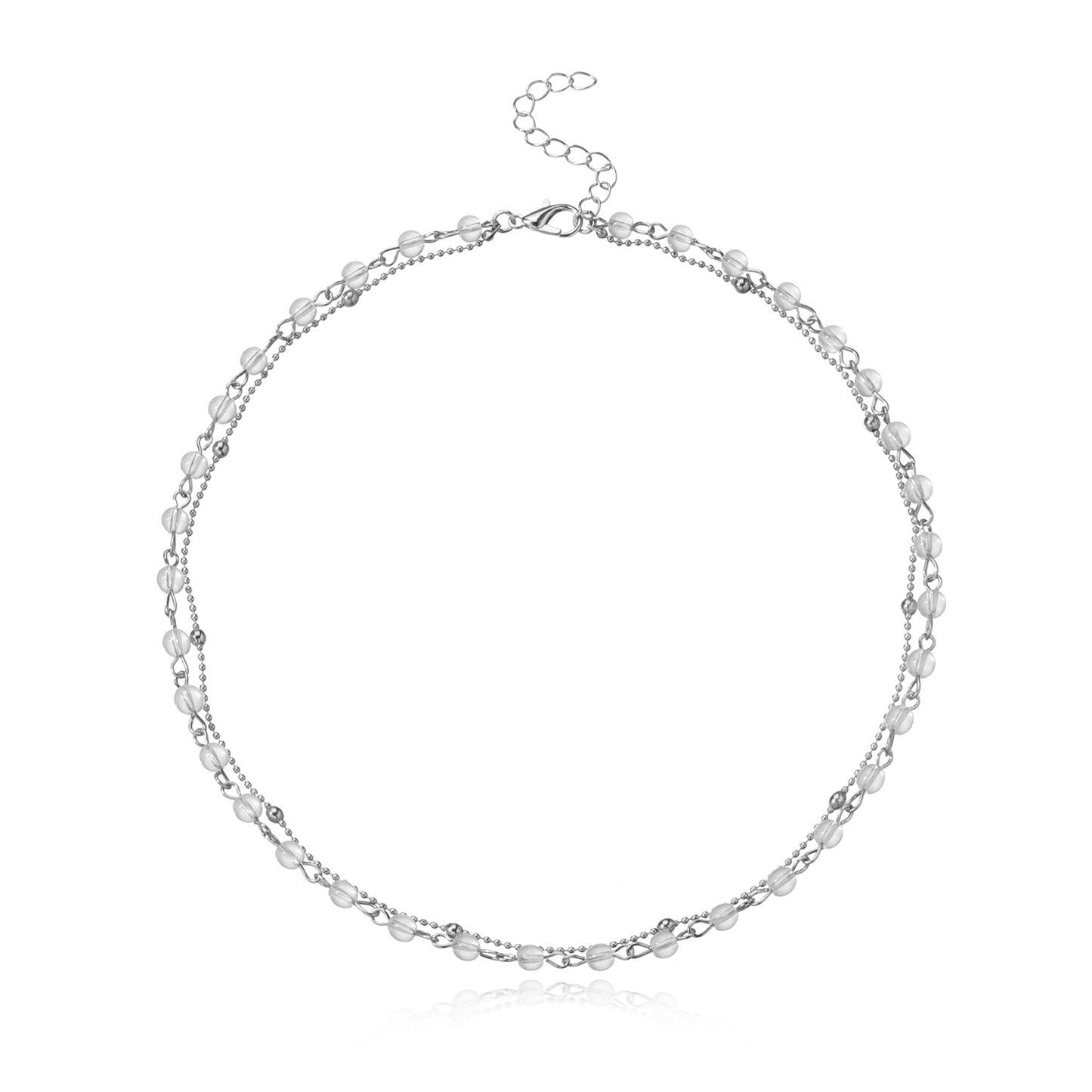 Ladies Simple Bead Accessory Clavicle Chain Necklace