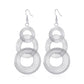 Personalized metal multi-layer circle earrings exaggerated retro large circle long earrings net red earrings women