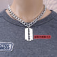 Necklace Jewelry Punk Retro Titanium Steel Blade Thick Chain Necklace Men and Women Simple Single Layer Matching Decoration