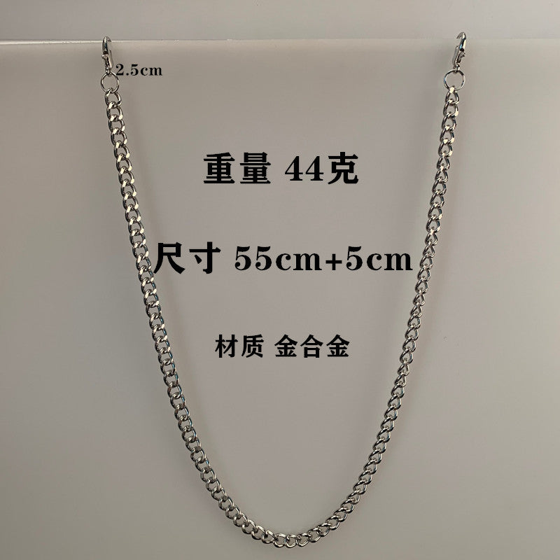 Jewelry Personality Slim Claw Chain Waist Decoration Simple Chain Diamond Multilayer Geometric Waist Chain Pants Chain