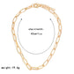 Simple Metal Buckle Clavicle Chain Femininity Short Shiny Necklace Personality Neck Jewelry