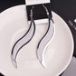 Fashion ear jewelry frosted willow leaf earrings creative alloy leaf earrings earrings
