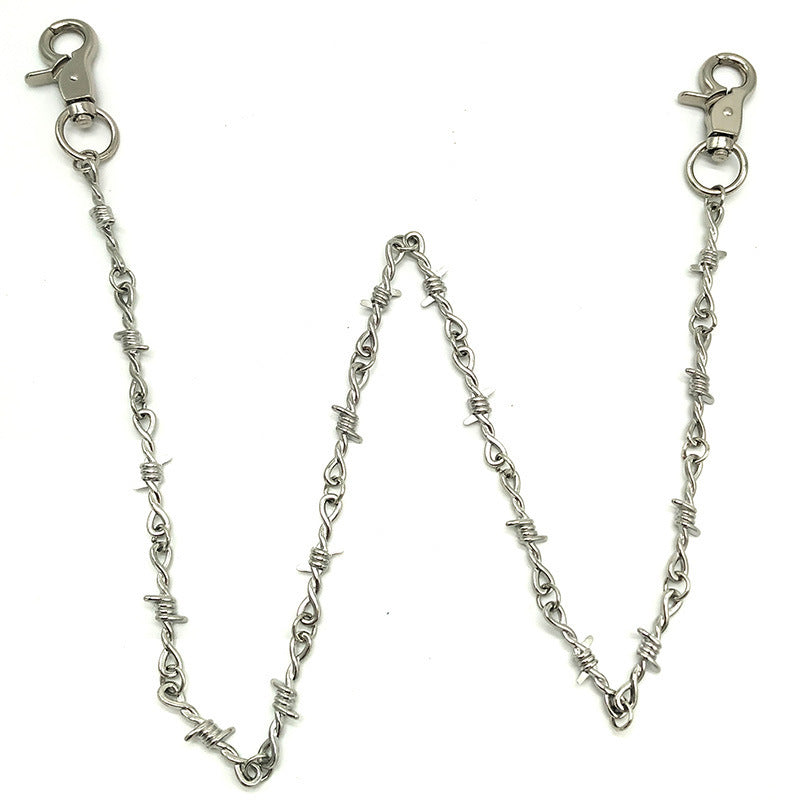 INS thorn necklace cold texture thorn hip-hop punk couple necklace personality blade necklace
