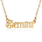 Jewelry Personality Creative Twelve Constellation Necklace Retro English Alphabet Pendant Clavicle Chain
