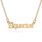 Jewelry Personality Creative Twelve Constellation Necklace Retro English Alphabet Pendant Clavicle Chain