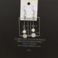 Long Geometric Frosted Imitation Pearl Earrings Internet Celebrity Live Pet Fan Gift