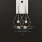 Long Geometric Frosted Imitation Pearl Earrings Internet Celebrity Live Pet Fan Gift