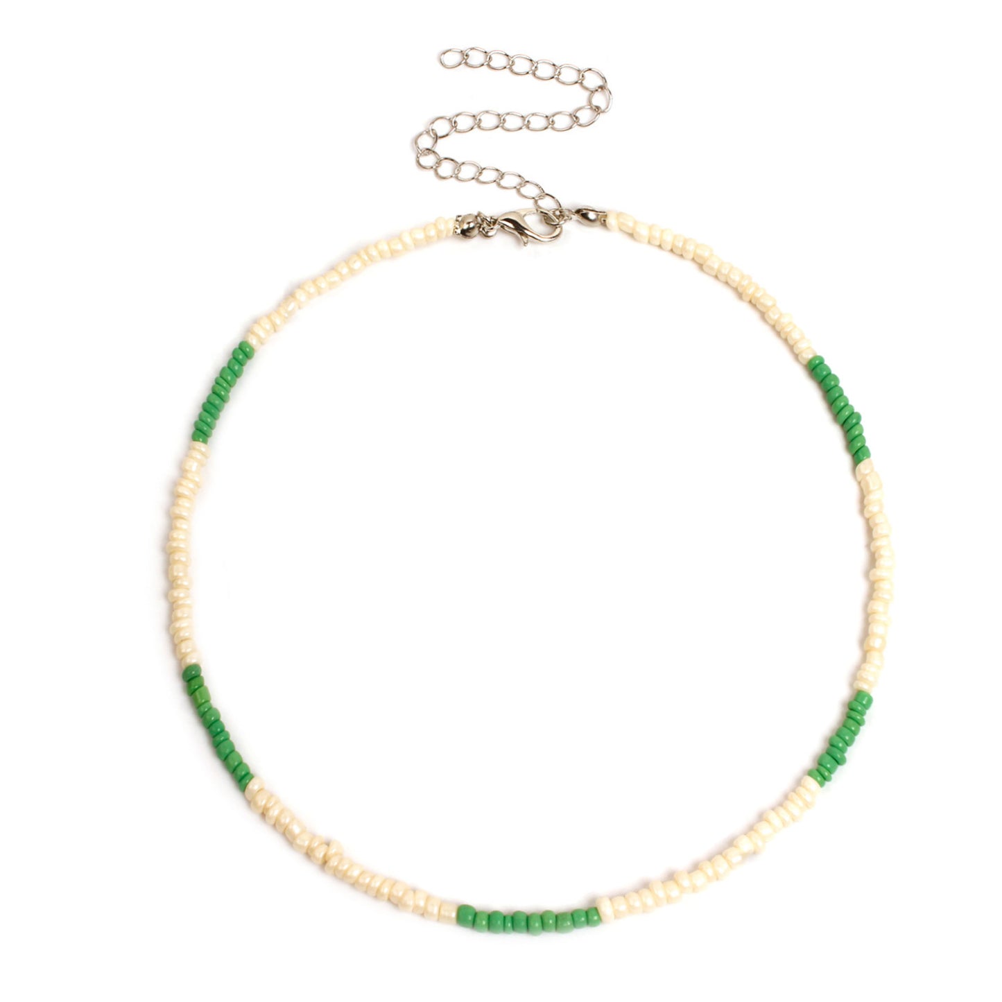 Jewelry fashion hand-threaded short rice bead necklace female bohemian colorful necklace necklace