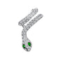 Creative Earrings Personality Micro-inlaid Zircon Snake Ear Clip Simple Temperament Snake Winding Stud Earrings