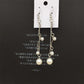 All-match sweet and fresh tassel long imitation pearl earrings stall jewelry