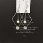 Long Geometric Frosted Imitation Pearl Earrings Internet Celebrity Live Pet Fan Gift