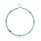 Jewelry casual color soft pottery choker necklace female fashion 6mm disc necklace necklace necklace