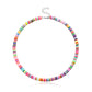 Jewelry casual color soft pottery choker necklace female fashion 6mm disc necklace necklace necklace