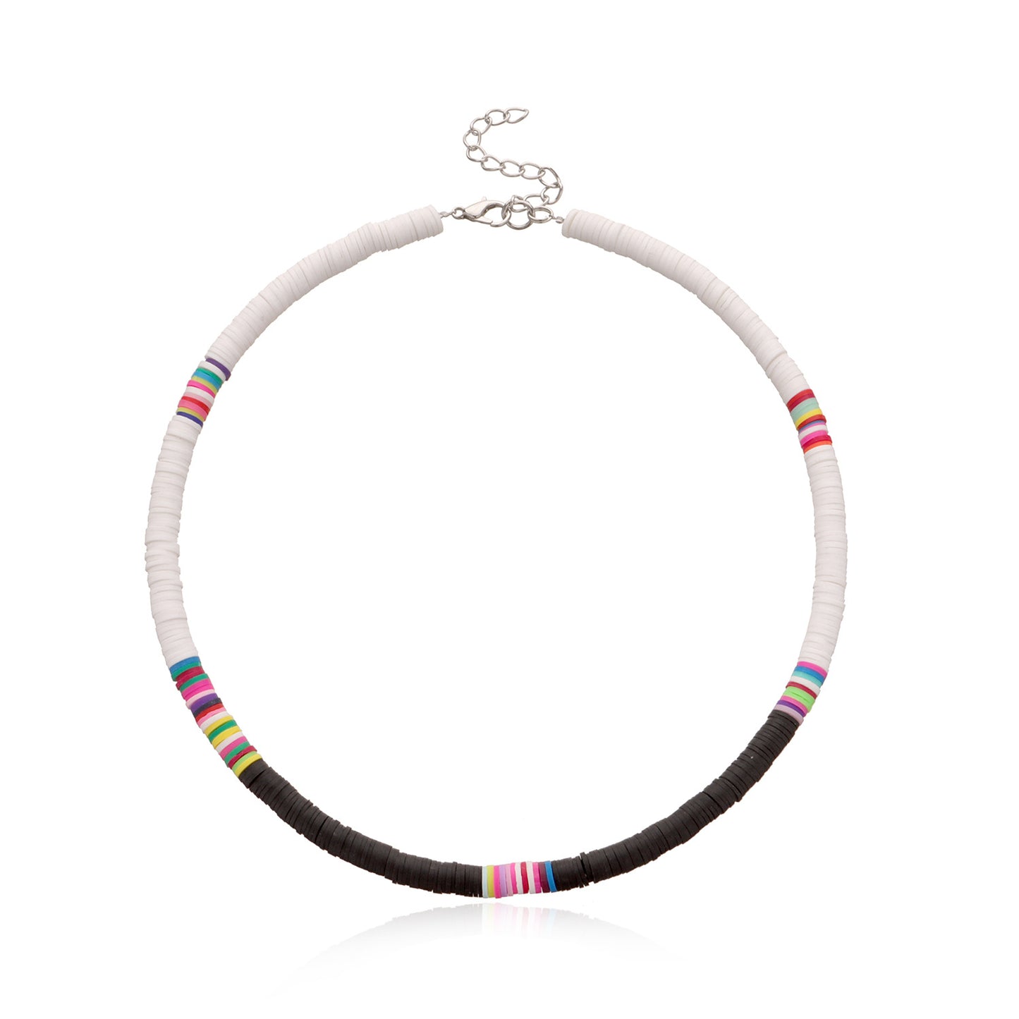 Jewelry casual color soft pottery choker necklace female fashion 6mm disc necklace necklace necklace