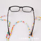 Mask glasses rice bead lanyard chain lanyard beaded glasses rope mask lanyard chain colorful beaded glasses lanyard