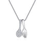 Internet celebrities recommend fork and spoon necklace Personality eating is a blessing Necklace Three meals a day Clavicle chain Niche light luxury jewelry
