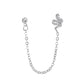 Long earrings Geometric U-shaped ear clip Moon snake earrings Non-mainstream one-piece earrings
