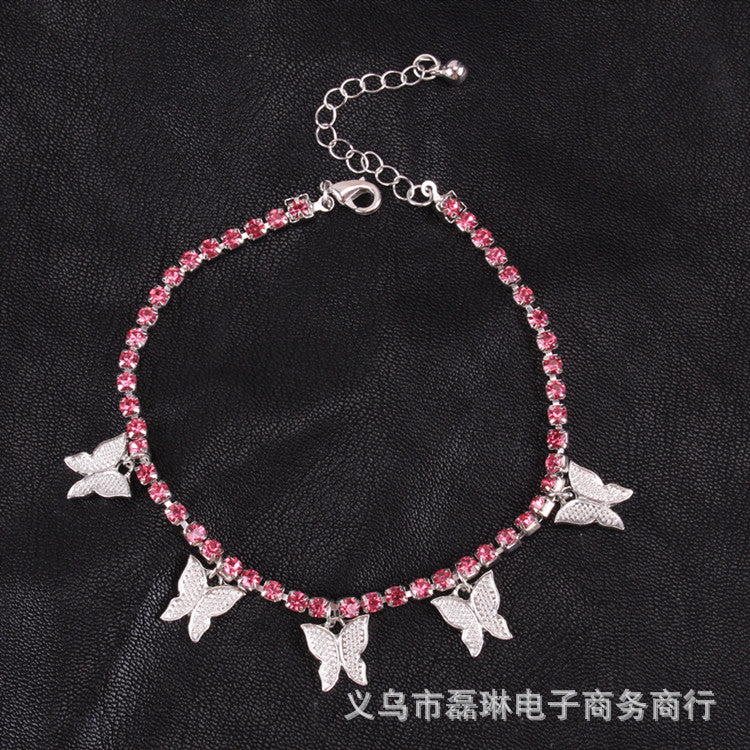 Accessories Creative Fashion Butterfly Bracelet Full Diamond Bracelet Personality Crystal Bracelet Bracelet Female