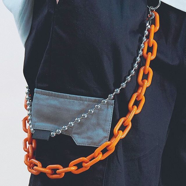 Metal Pants Chain Punk Rock Night Denim Colored Pants Decorative Lock Pendant Keychain Waist Chain