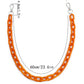 Ins street net red waist chain candy color resin pants chain ornaments retro trend pendant double chain female