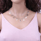 Jewelry Temperament Short Stitching Heart-shaped Necklace Women's Simple Tassel Butterfly Diamond Mixed Necklace