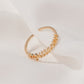 Jewelry Personality Simple Twelve Constellation Ring Alphabet Ring Ladies Open Index Finger Single Ring