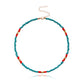 Jewelry Color Rice Bead Necklace Ladies Temperament Alloy Butterfly Starfish Necklace