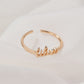 Jewelry Personality Simple Twelve Constellation Ring Alphabet Ring Ladies Open Index Finger Single Ring