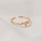 Jewelry Personality Simple Twelve Constellation Ring Alphabet Ring Ladies Open Index Finger Single Ring