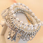 Fashion Ladies Pearl Bracelet Multilayer Couple Bracelet Charm Jewelry
