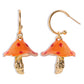 E8411 Creative, dreamy, cute, forest-style small mushroom dripping oil earrings colorful oil dripping mushroom earrings