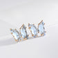 Earrings Summer Super Fairy Transparent Butterfly Earrings Temperament Simple Crystal Earrings