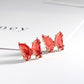 Earrings Summer Super Fairy Transparent Butterfly Earrings Temperament Simple Crystal Earrings