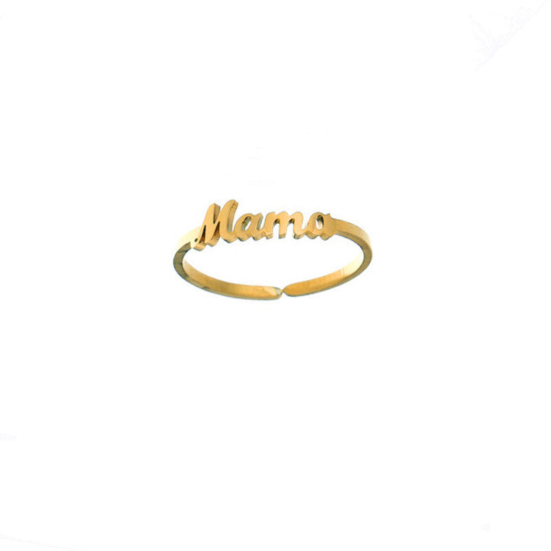 Mama Stainless Steel Alphabet Bracelet Mother's Day Series Ladies Jewelry