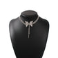 N7612 super fairy temperament full diamond bow short necklace fashion trend choker necklace female jewelry